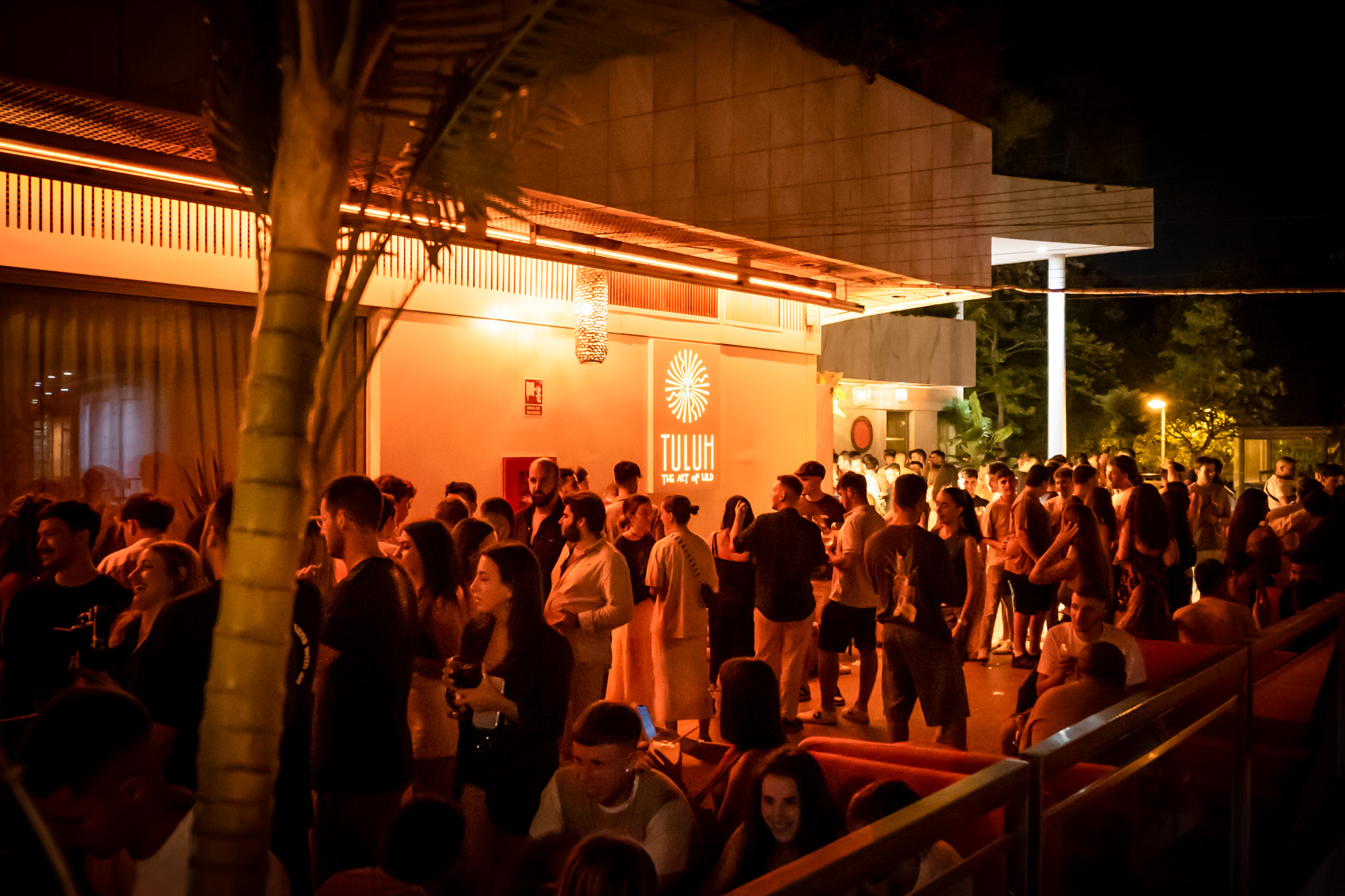 A striking entrance at Tulum nightclub Valencia